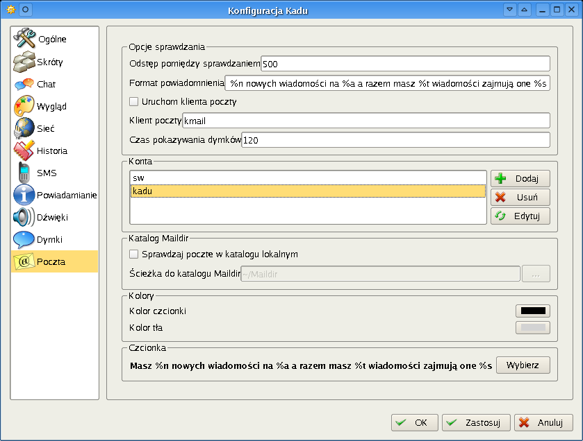 Konfiguracja modułu